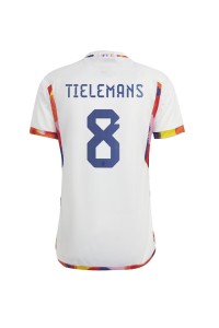 Belgia Youri Tielemans #8 Fotballdrakt Borte Klær VM 2022 Korte ermer